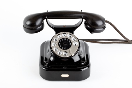 old vintage telephoneの写真素材