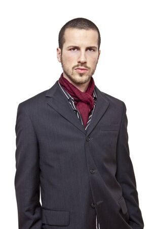 cool elegant young manの写真素材