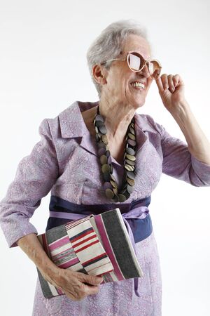 fashion elder ladyの写真素材