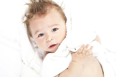 portrait of adorable babyの写真素材