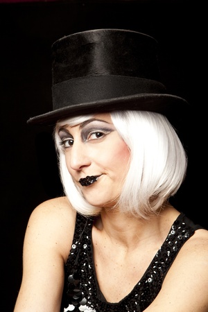cabaret performer portraitの写真素材