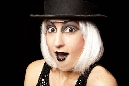 cabaret performer portraitの写真素材