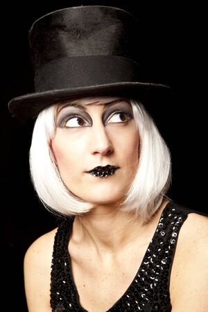 cabaret performer portraitの写真素材