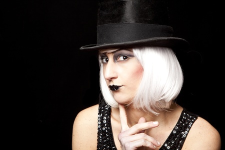 cabaret performer portraitの写真素材