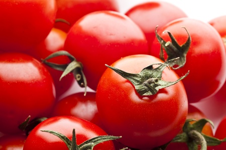 fresh cherry tomatoes, vegetarien foodの写真素材