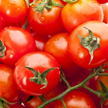 fresh cherry tomatoes, vegetarien foodの写真素材
