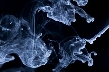Abstract smoke on black backgroundの写真素材