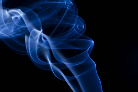 Abstract smoke on black backgroundの写真素材