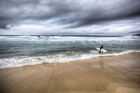 Stormy beach Australiaの写真素材