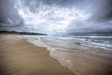 Stormy beach Australiaの写真素材