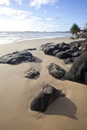 rainbow  beach in queensland, australiaの写真素材