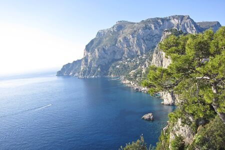 the beautiful Capri island in  Italy, Naplesの写真素材