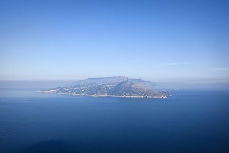 the beautiful view from Capri island in  Italy, Naplesの写真素材
