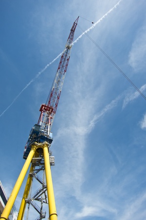 Giant cargo crane at the shipyard