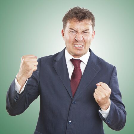 angry businessmanの写真素材