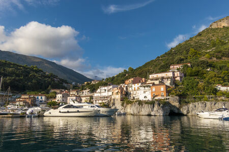beautiful view of Maratea port, in south Italyのeditorial素材