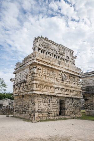 La Iglesia in the Chichen Itza Mayan ruins in Yucatan, Mexico