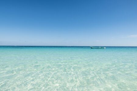 Crystal clear water of the tropical seaの写真素材