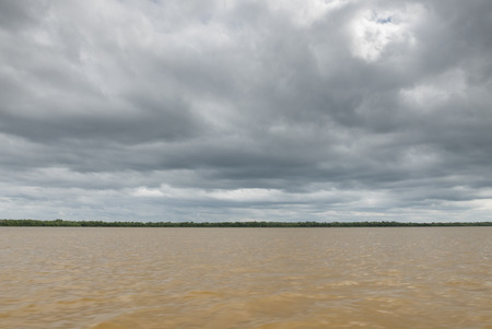 Celestun shore view from a boat. Yucatan Mexicoの写真素材
