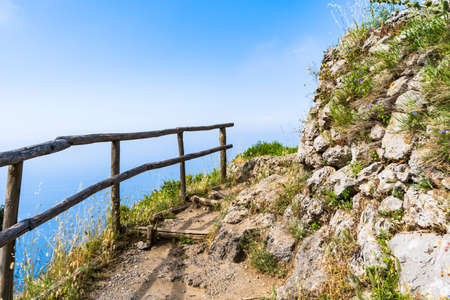 Path of the Gods, amazing hike in the Amalfi Coast in Italyの写真素材