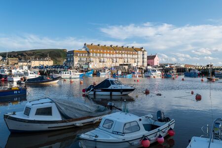 Landscape photo of Pier Terrace at West Bay in Dorset.