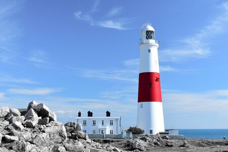Colorsplash of Portrland bill lighthouse in Dorsetの写真素材