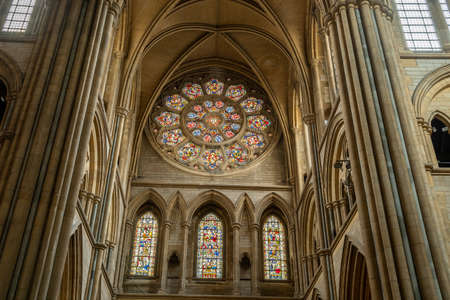 View of the inside of Truro cathedral in Cornwall.