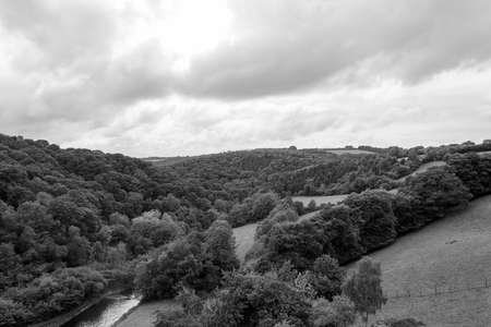 View from the top of the dam at Wimbleball Lake in Somerset