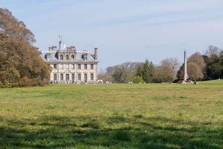 Kingston Lacy.Dorset.United Kingdom.April 4th 2021.View of Kingston Lacy house in Dorsetのeditorial素材