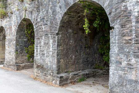 Cotehele quay.Cornwall.United Kingdom.July 23rd 2021.The Edgcumbe building at Cotehele quay in...