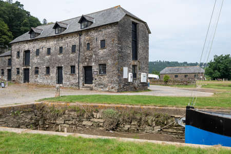 Cotehele quay.Cornwall.United Kingdom.July 23rd 2021.The Discovery centre at Cotehele quay in...