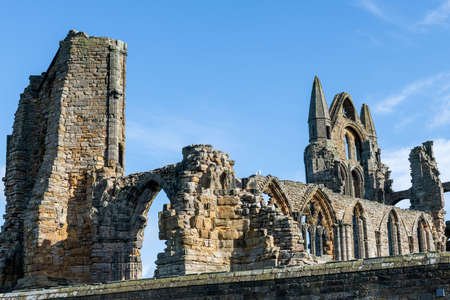 Whitby abbey in North Yorkshireの写真素材