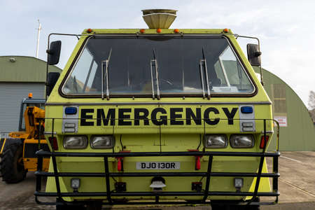 York.Yorkshire.United Kingdom.February 16th 2022.A Reynolds Broughton Chubb Pathfinder fire truck is...