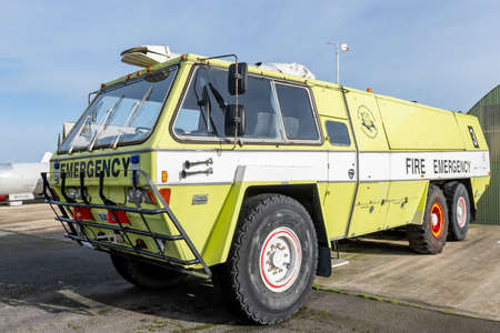 York.Yorkshire.United Kingdom.February 16th 2022.A Reynolds Broughton Chubb Pathfinder fire truck is...
