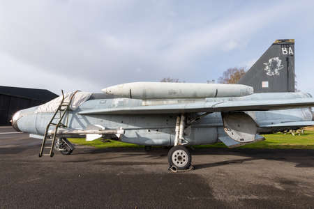York.Yorkshire.United Kingdom.February 16th 2022.A Lightning F6 fighter plane is on display at the...