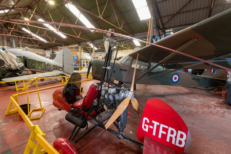 York.Yorkshire.United Kingdom.February 16th 2022.An air command 532 elite sport gyrocopter is on...