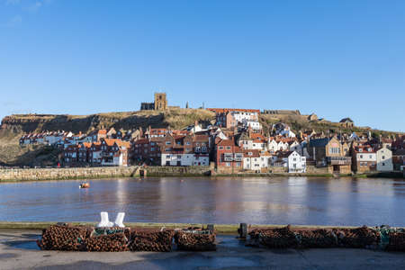 Landscape photo of Whitby in North Yorkshireの写真素材