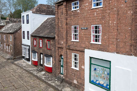 Wimborne.Dorset.United Kingdom.April 20tth 2022.View of a street in Wimborne model town in Dorsetのeditorial素材