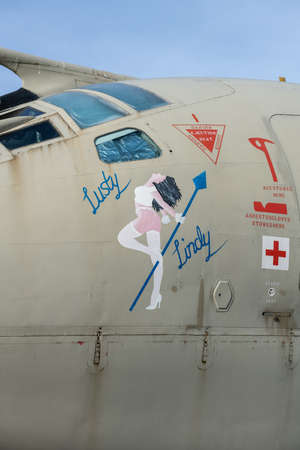 York.Yorkshire.United Kingdom.February 16th 2022.A Handley Page Victor bomber formerly used by the...