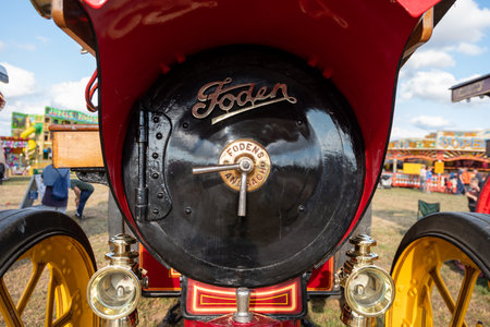 Tarrant Hinton.Dorset.United Kingdom.August 25th 2022.A 1910 Foden showmans tractione engine called...