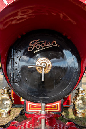 Tarrant Hinton.Dorset.United Kingdom.August 25th 2022.A 1910 Foden showmans tractione engine called...