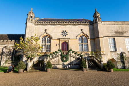 Lacock.Wiltshire.United Kingdom.November 20th 2022.View of Lacock abbey in Wiltshireのeditorial素材