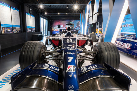 Sparkford.Somerset.United Kingdom.March 26th 2023.A Williams FW30 fromula one  car driven by Nico...