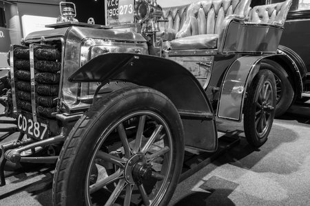 Sparkford.Somerset.United Kingdom.March 26th 2023.A Darracq type L from 1903 is on show at the Haynes Motor Museum in Somersetのeditorial素材