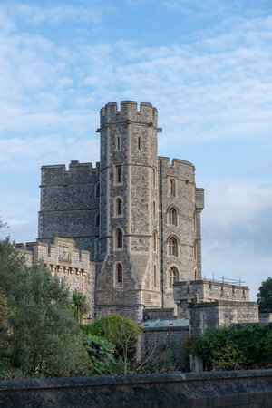 Windsor.Berkshire.United Kingdom.December 2nd 2022.Photo of the Edward the third tower at Windsor castleのeditorial素材