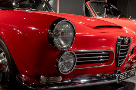 Sparkford.Somerset.United Kingdom.January 7th 2024.An Alfa Romeo 2600 Spider from 1963 is on show at...