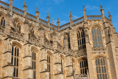 Windsor.Berkshire.United Kingdom.December 2nd 2022.Photo of Saint Georges chapel at Windsor castleのeditorial素材
