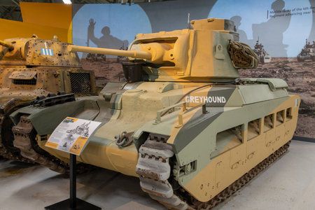 Bovington.Dorset.United Kingdom.February 25th 2024.A Matilda 2 infantry tank from the second world...