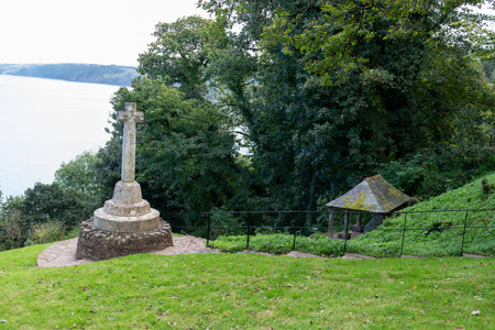 Clovelly.Devon.United Kingdom.September 28th 2024.Photo of the Mount Pleasant war memorial at...