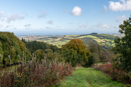 View from the top of the Incline of the Brendon hills in Exmoor National Park